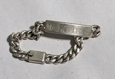 Sterling Silver Child ID Bracelet Matthew 5.5  925 • £33.78
