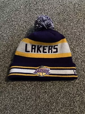 LA Lakers NBA New Era Hardwood Classics Bobble Hat • £6