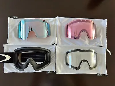 Oakley Fall Line L Ski Snowboard Goggles With 3 Lenses Extra Strap Carry Case • $274.99
