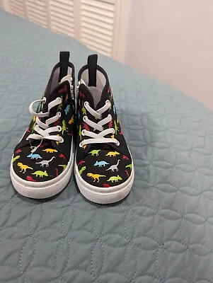 Qkitts Dinosaur Toddler Boy Shoes Size 10 • $10