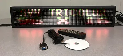 Double Line Indoor RG Color LED Programmable Display Sign - 30 X6  • $380