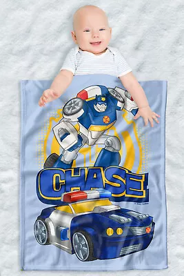 Transformers Soft Fleece Baby Blanket Cozy Crib Throw 30 X40  Chase • $27.99