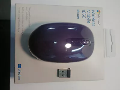 Microsoft Wireless Mobile Mouse 1850 (Purple) U7Z-00041 • $18.95