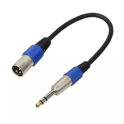 3P XLR Male Jack To 1/4 6.35mm Female Plug Stereo Microphone Adapter Cable • £3.89