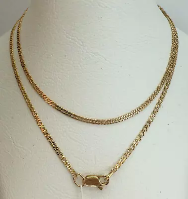 Vintage Original Rose Gold Chain 585 14K 45 Cm Solid Gold Necklace Chain 14K • £321.40