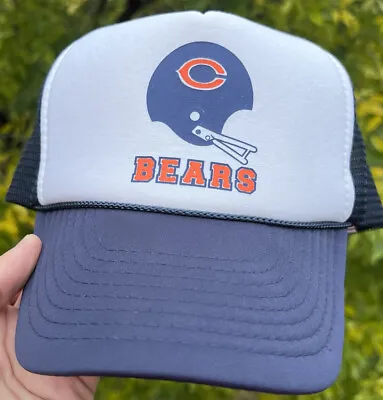 Vintage Chicago Bears Snapback Hat Trucker Mesh Rope NFL Football EXCELLENT • $10.80