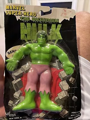 Just Toys Marvel 1989 Incredible Hulk Bendable Figure Moc • $35