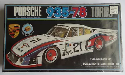 Motorized 1/28 Scale Porsche 935-78 Turbo NOS Model Kit #8821 Sealed Box Taiwan • $22.99