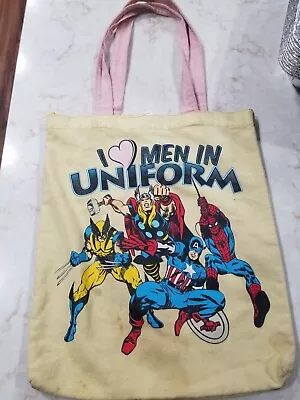 Vintage 2011 Marvel Comics Tote Bag Women's Shoulder Bag Thor Captain America • $13