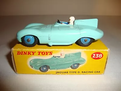 DINKY 238 JAGUAR TYPE D RACING CAR - EXCELLENT In Original BOX • £125