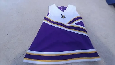 $16.98 • Buy NWOT Minnesota Vikings NFL Infant Toddler 2T Cheerleader Outfit Sewn Patch 🏈🔥