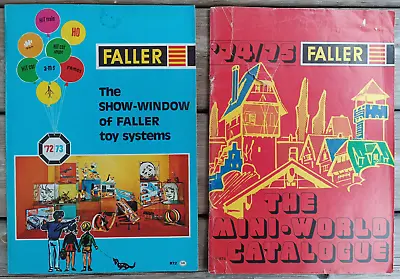 2x Faller Catalogue 72/73 & 74/75 HO N Model Railway HiT Famos Pionier English • £17.25