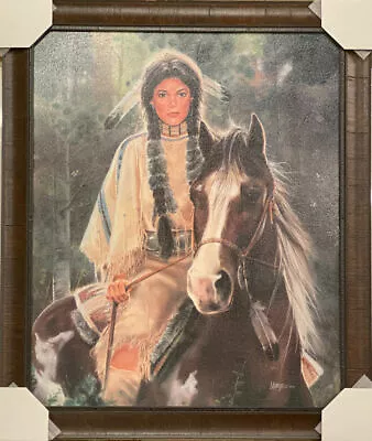 Maija Painted Pony Native American Art Print-Framed • $139.95