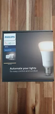 Philips Hue White Starter Kit A60 E27 (2x 9W LED Globes & Wireless Bridge) • $90