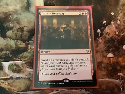 MTG - Magic The Gathering Card Disrupt Decorum - Sorcery - Commander 2017 • $2.60