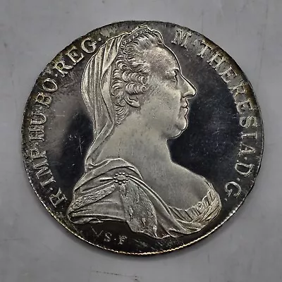 1780X Austria 1 Thaler Silver Proof Coin - Maria Theresia Posthumous • $40
