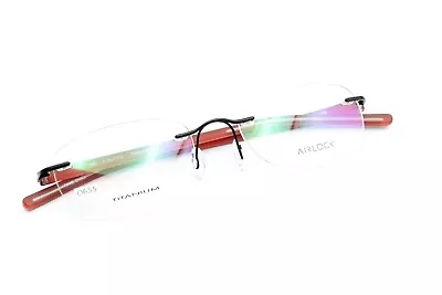 AIRLOCK POWER 203 001 Black / Terracotta 52-18-140 Rimless TITANIUM O655 • $24.99