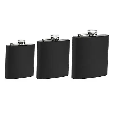 Stylish Hip Flask Stainless Steel Vintage For Hunting Clear Water • $16.38