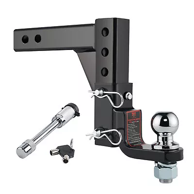 TYT Trailer Hitch Mount With 2-Inch Ball & Lock/ Fits 2-in Receiver 7500 Lbs • $79.99