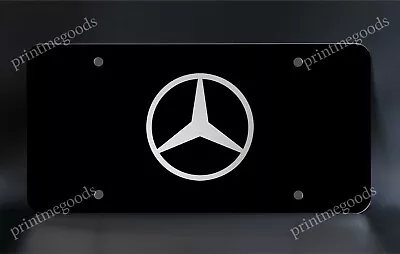 Black Mercedes Benz License Plate Custom Made Of Stainless Steel Metal • $39.99