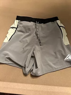 Nike Mens Trail Second Sunrise Running Shorts Size Medium FB4194-053 NWT • $42