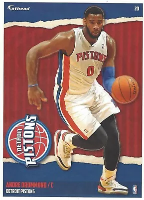 Andre Drummond Fathead Tradeables Detroit Pistons Uconn Huskies Decal 2014-15 20 • $3.95