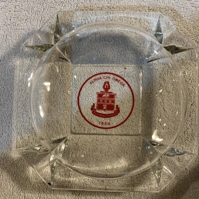 $79.99 • Buy Vintage Alpha Chi Omega Ashtray 1954 NIB