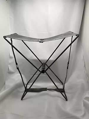 VTG Collapsible Compact Metal Chair - WWII - Codaco Products Detroit Michigan • $25