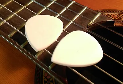 2 Zebu Bone Guitar Picks+ Martin D16 D18 D28 D35 D45 Strings Acoustic Guitar ART • $20