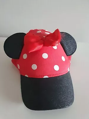 Summer Sun Hat Minnie Mouse Baseball Cap 1-2 3 Years Girl • £4.99