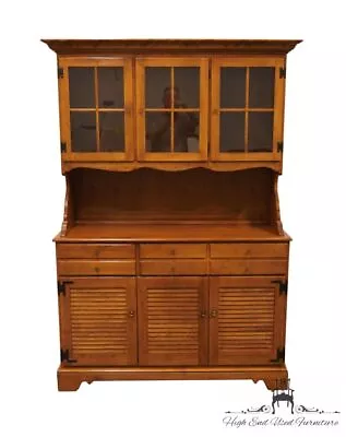 ETHAN ALLEN Heirloom Nutmeg Maple Colonial Early American 50  Shutter Door Bu... • $924.99