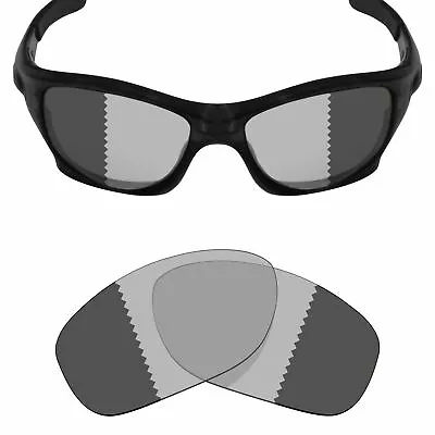 $6.98 • Buy Hdhut Replacement Lenses For-Oakley Pit Bull Sunglasses Grey Photochromic