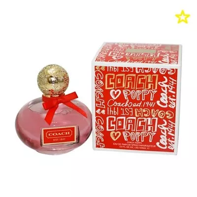 COACH Poppy Perfume 3.4 Oz / 100ml EDP Spray For Women Brand New & Sealed • $29.99