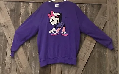 Disney Vintage Minnie Mouse Character Sweatshirt XXLarge 1980ish Old Tag • $20