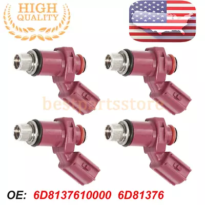 4 Fuel Injector 160CC 6D8-13761-00-00 For Yamaha Outboard 80BEL 75-90HP 4 Stroke • $33.99