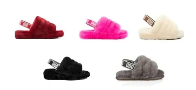 UGG Australia Big Kids' Fluff Yeah Slide Sandal 1098494K ALL COLORS • $49.95