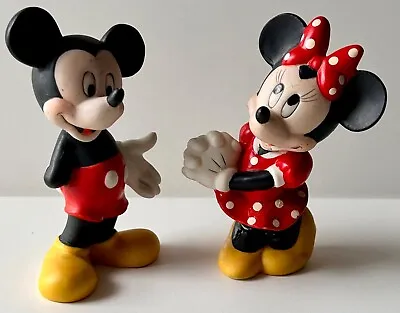 Walt Disney's Mickey & Minnie Mouse Figures By Enesco 2 Pieces • £5