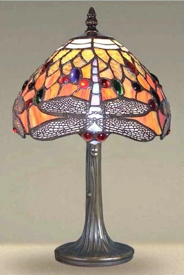 £64.99 • Buy Tiffany Style Hand Crafted Glass Table / Desk / Bedside Lamps- Christmas Present