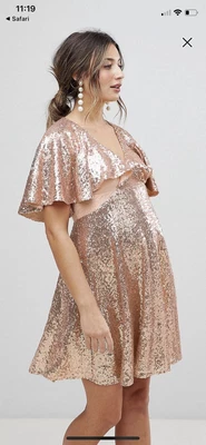 $60 • Buy ASOS Maternity Sequin Dress Size 20
