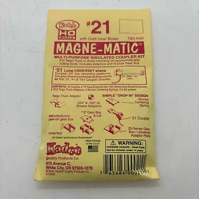 Kadee HO Scale Magne-Matic Multi-purpose Insulated Coupler Kit - #21 • £5