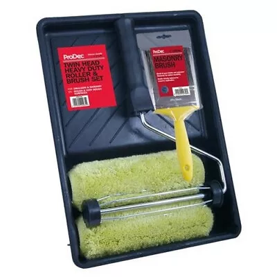 ProDec Paint Roller Brush Tray Kit 9  / 1.75  Masonry Exterior Rough Surfaces • £16.79