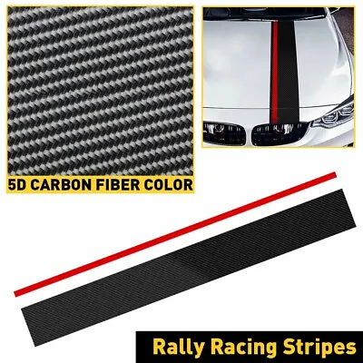 £12.68 • Buy Universal Rally Racing Stripes Front Hood Decal Wrap Sticker Car Body Strip Band