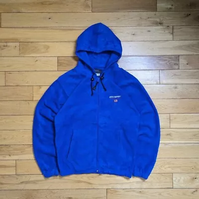 Vintage Made In The USA Ralph Lauren Polo Sport Zip Up Fleece Hoodie - Size M • £60