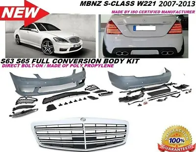 MB 07-13 W221 S-Class S65 S63 Amg Style Front Rear Bumper Body KIt S550 S600 Pdc • $2099