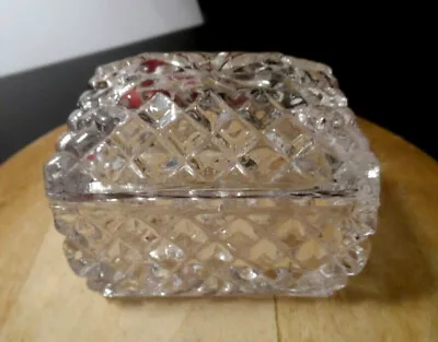 Handcrafted Tritschler Winterhalder W. Germany 24% Lead Crystal Trinket Box • $14