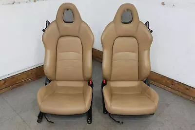 04-05 Honda S2000 Pair LH&RH Leather Manual Seats Set (Tan Type Q) See Photos • $1100