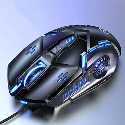 £6.46 • Buy Wired Mouse Mute Six Keys Luminous Game E-Sports Machinery Computer Accessories