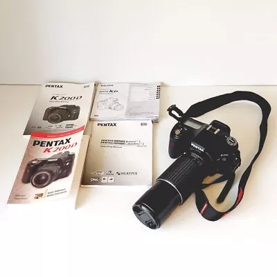 Pentax K200D Digital SLR Camera Black Body - Plus Lens & Booklets • $499.99