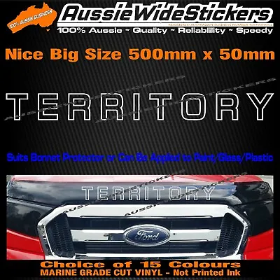 $12.90 • Buy  Bonnet Protector Sticker For Ford TERRITORY Bug Deflector Cut Decal 500 X 50mm 