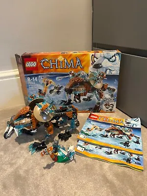 LEGO LEGENDS OF CHIMA 70143 SIR FANGAR'S SABRE-TOOTH WALKER (complete With Box) • £35